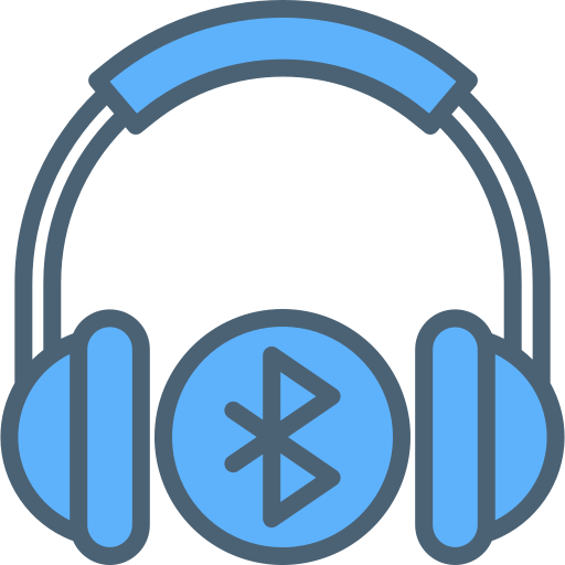Earphones Generic Blue icon