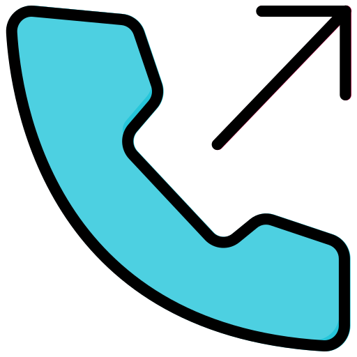 Phone receiver Generic Outline Color icon