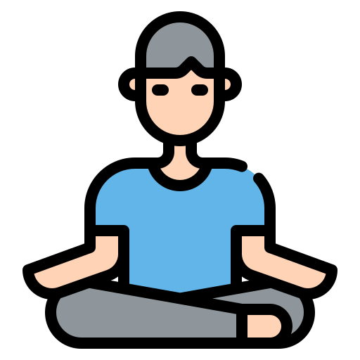 meditatie Generic Outline Color icoon