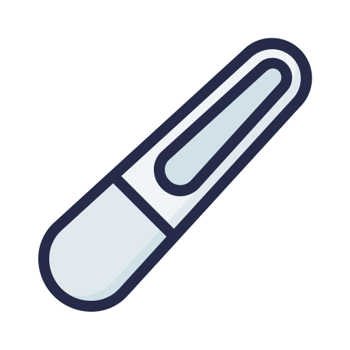 Nail file Generic Outline Color icon