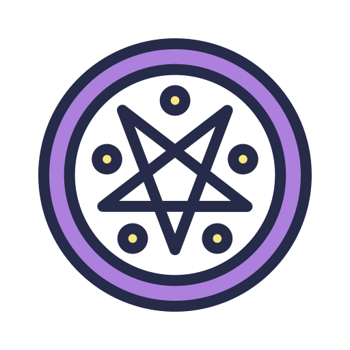 Pentagram Generic Outline Color icon