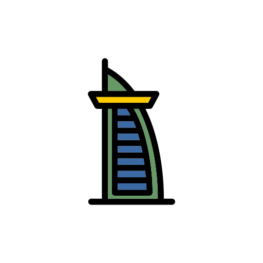burj khalifa Generic Outline Color icona