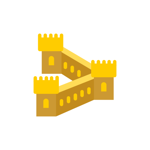 Great wall of china Generic Flat icon