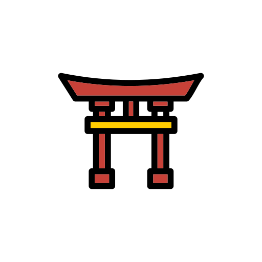Świątynia itsukushima Generic Outline Color ikona