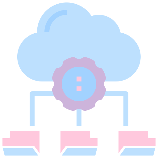 carpeta en la nube Generic Flat icono