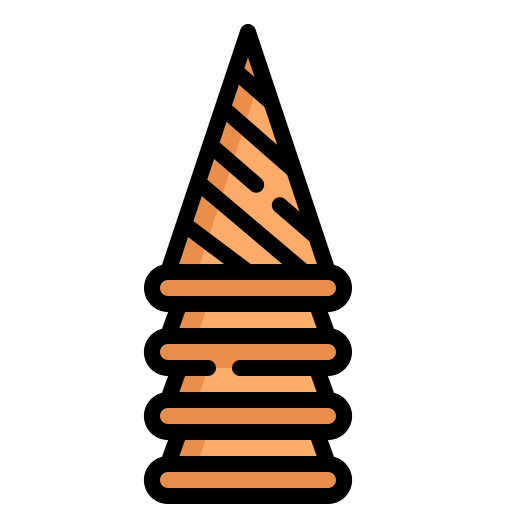 Cone Generic Outline Color icon