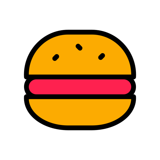 バーガー Generic Outline Color icon