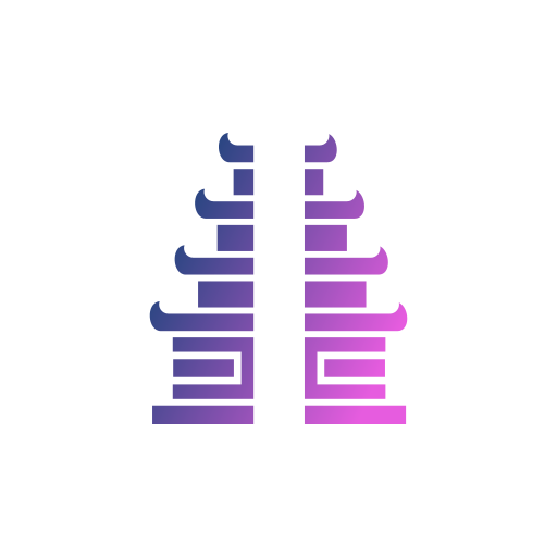 Świątynia lempuyang Generic Flat Gradient ikona