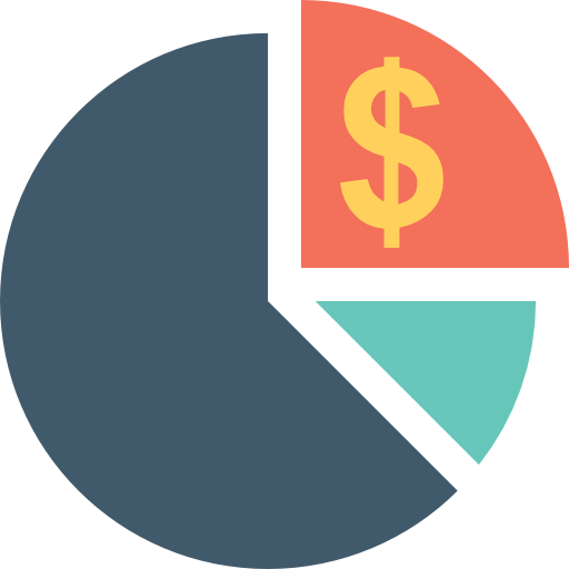 cirkeldiagram Flat Color Flat icoon