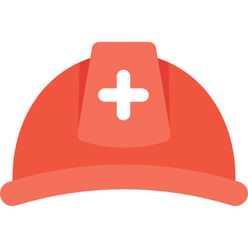 Helmet Flat Color Flat icon