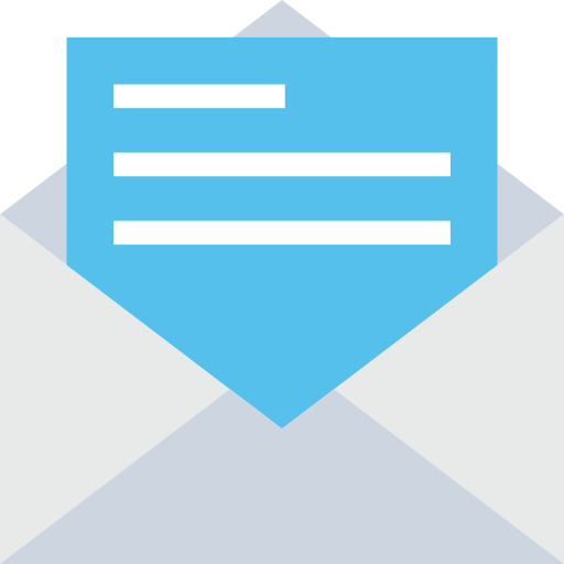 e-mail Flat Color Flat icona