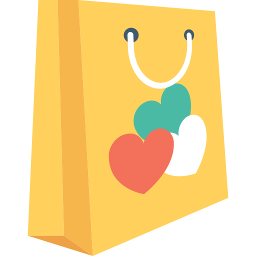 Shopping bag Flat Color Flat icon