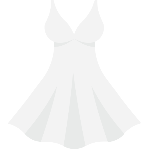 vestido de novia Flat Color Flat icono