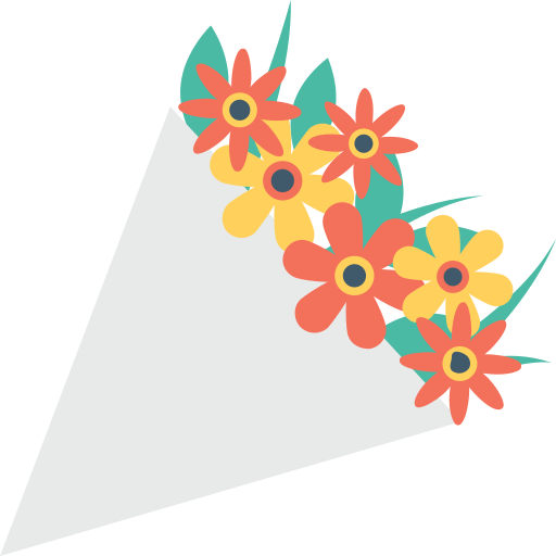 kwiat Flat Color Flat ikona