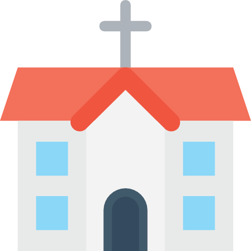 教会 Flat Color Flat icon