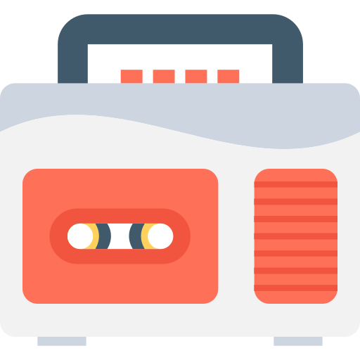 radiokassette Flat Color Flat icon