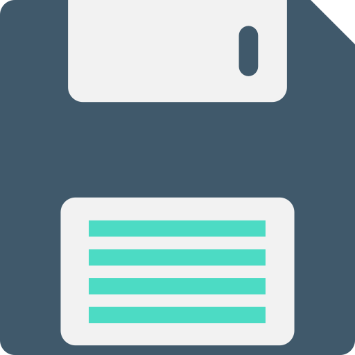 diskette Flat Color Flat icon