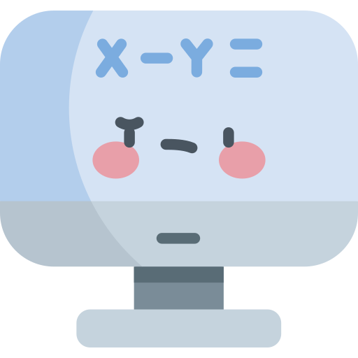 monitor Kawaii Flat icono