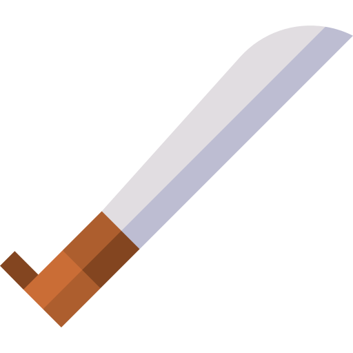machete Basic Straight Flat icono