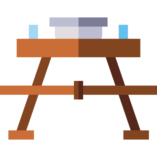 tavolo da picnic Basic Straight Flat icona