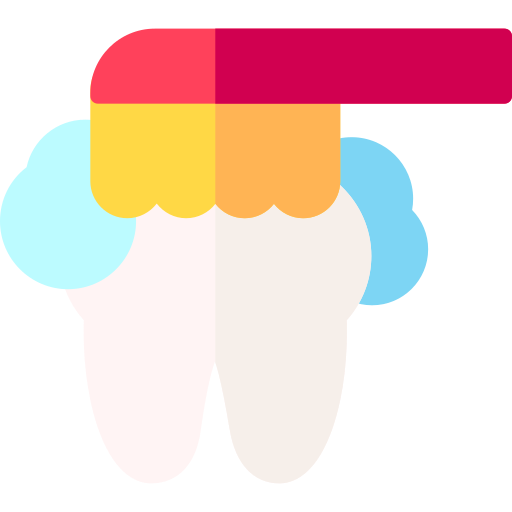 opieka dentystyczna Basic Rounded Flat ikona