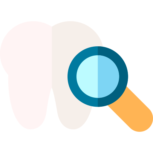 tandheelkunde Basic Rounded Flat icoon