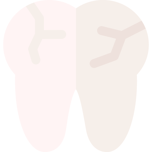 dente rotto Basic Rounded Flat icona