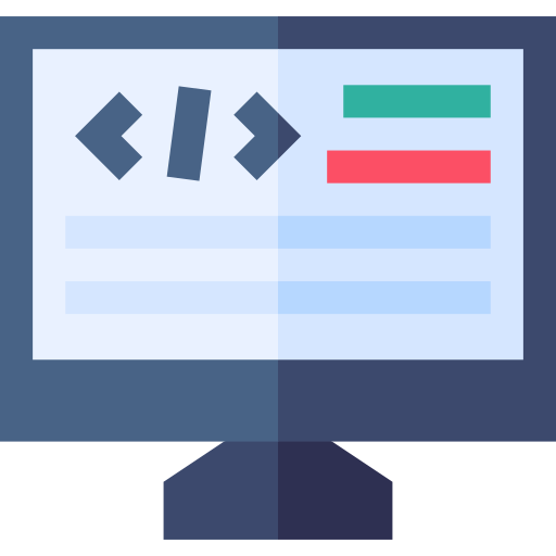 codificación Basic Straight Flat icono