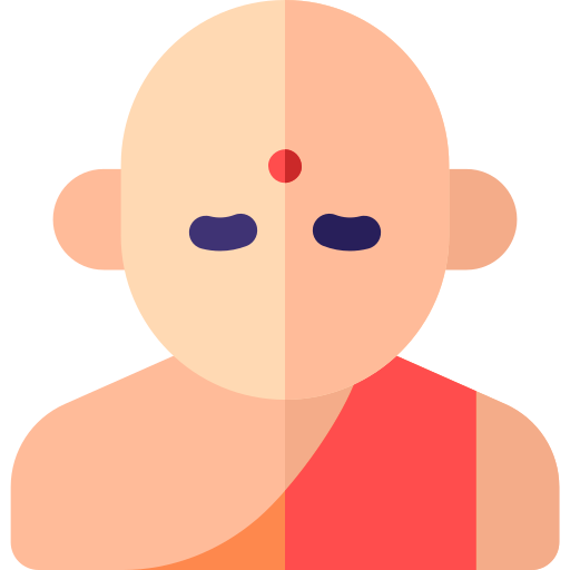 buddhistischer mönch Basic Rounded Flat icon