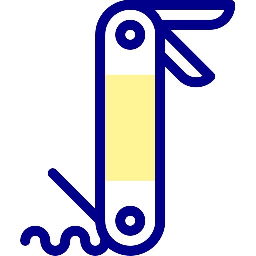 다목적 도구 Detailed Mixed Lineal color icon