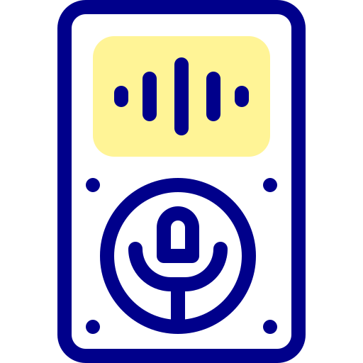gravador de voz Detailed Mixed Lineal color Ícone