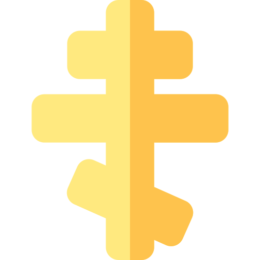 Православный крест Basic Rounded Flat иконка