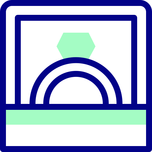ring Detailed Mixed Lineal color icon