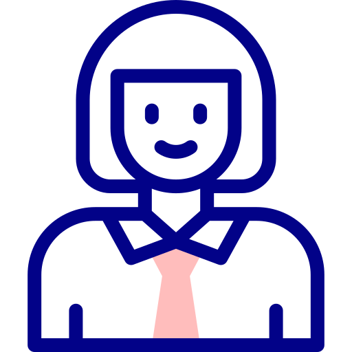 Businesswoman Detailed Mixed Lineal color icon