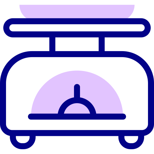 Weight scale Detailed Mixed Lineal color icon