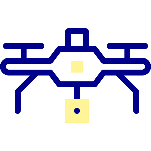 ドローン Detailed Mixed Lineal color icon