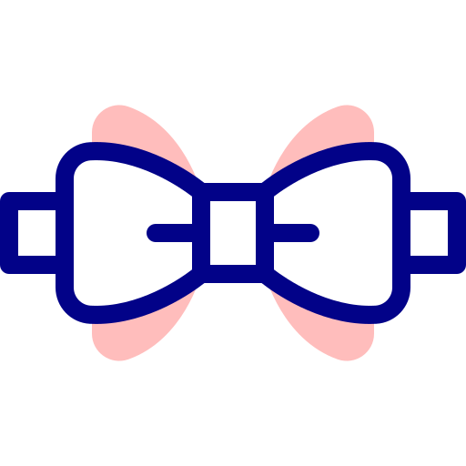 Bow tie Detailed Mixed Lineal color icon
