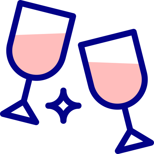 와인 Detailed Mixed Lineal color icon