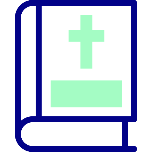 聖書 Detailed Mixed Lineal color icon