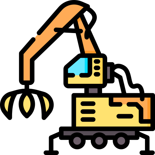 Excavator Special Lineal color icon