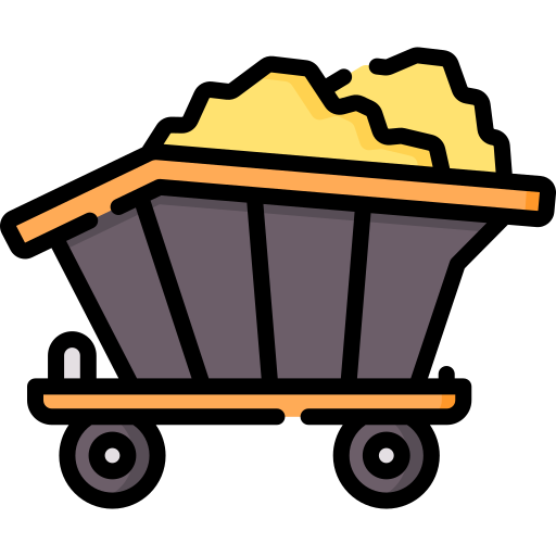 Mining cart Special Lineal color icon