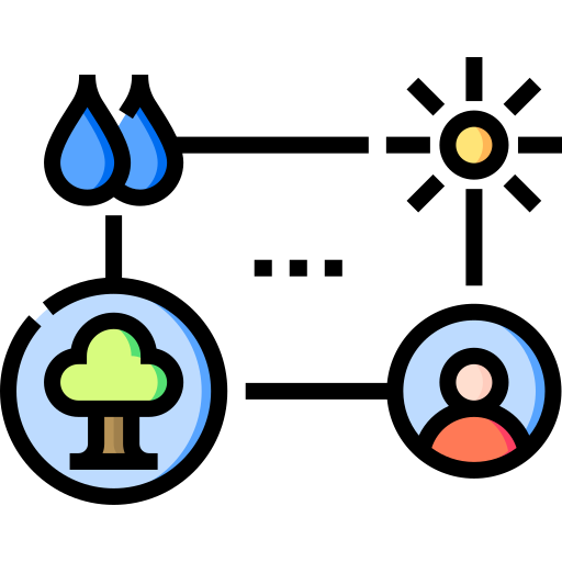 ekosystem Detailed Straight Lineal color ikona
