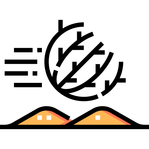 タンブルウィード Detailed Straight Lineal color icon