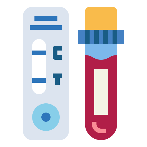 Blood test Smalllikeart Flat icon