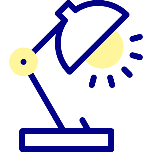 lampka biurkowa Detailed Mixed Lineal color ikona