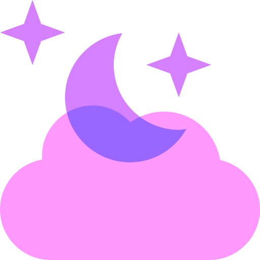 Cloudy night Basic Sheer Flat icon