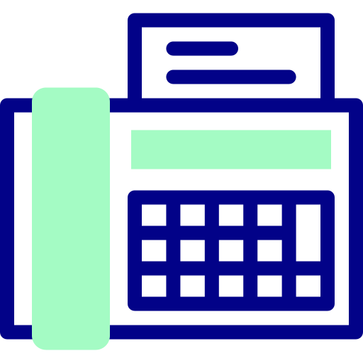 Fax machine Detailed Mixed Lineal color icon