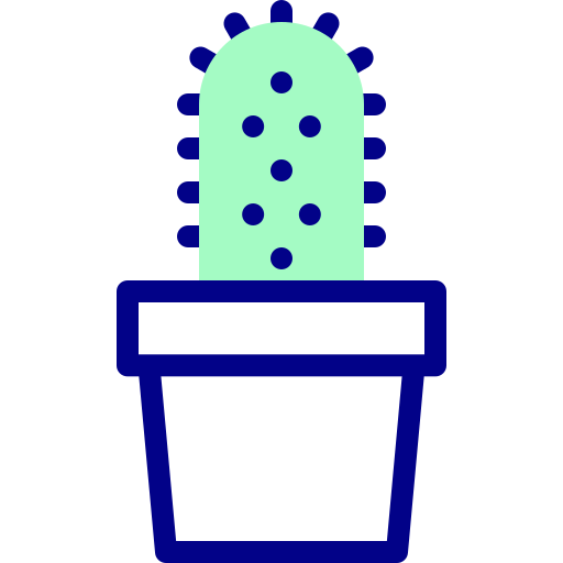 Cactus Detailed Mixed Lineal color icon