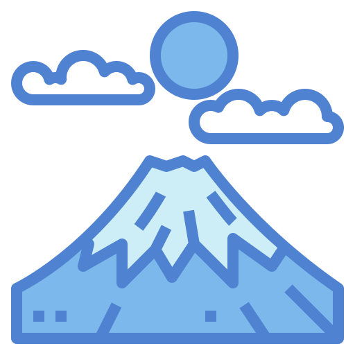 Fuji mountain Generic Blue icon