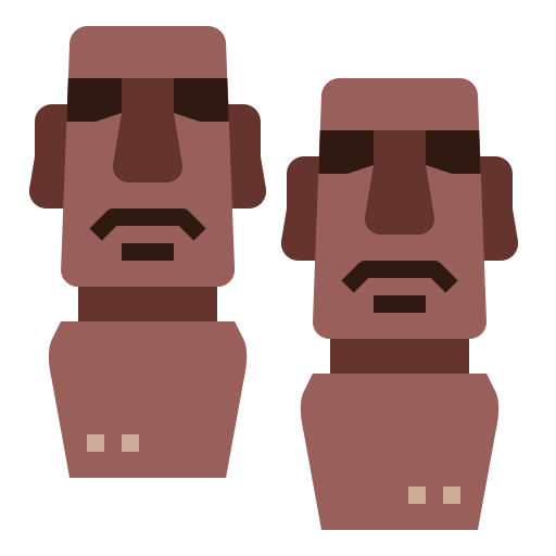 Moai Smalllikeart Flat icon